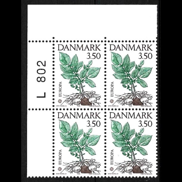 Danmark postfrisk marginalblok L802