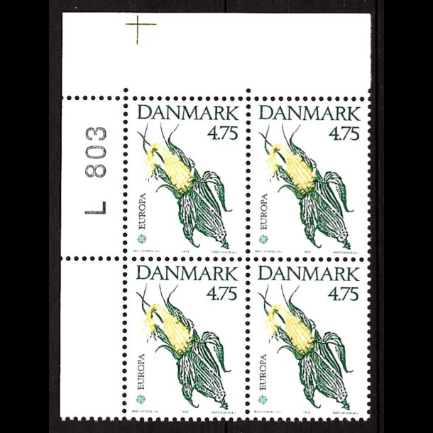 Danmark postfrisk marginalblok L803