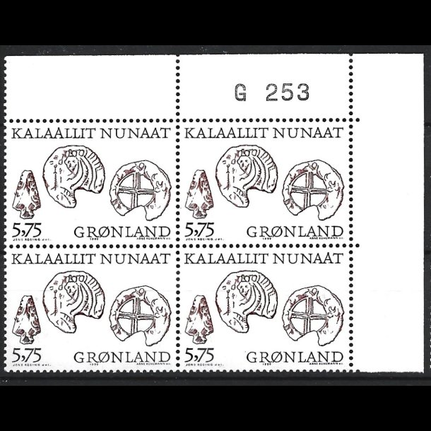 Grnland marginalblok postfrisk G 253