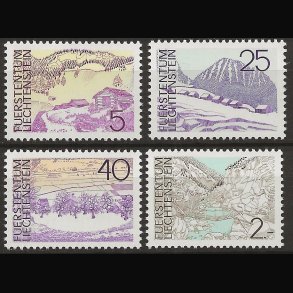 Liechtenstein postfrisk AFA nr. 592-595
