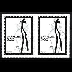 Danmark parstykker postfrisk AFA 1671-1672 s2