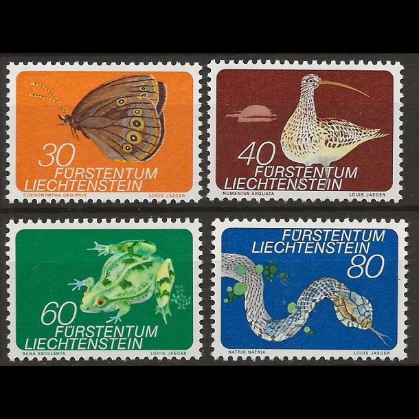 Liechtenstein postfrisk AFA nr. 588-591