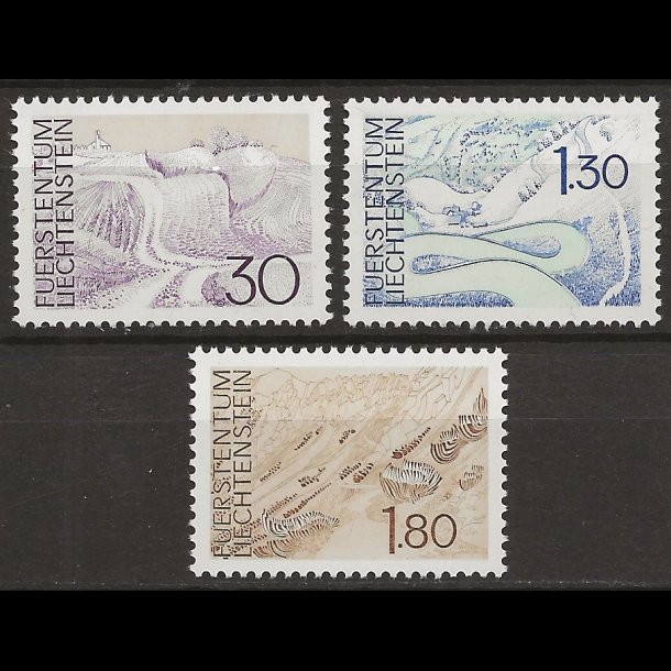 Liechtenstein postfrisk AFA nr. 576-578