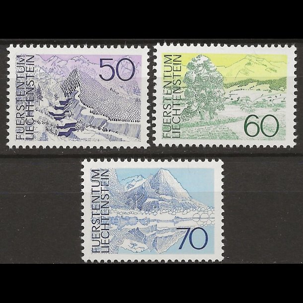 Liechtenstein postfrisk AFA nr. 584-586