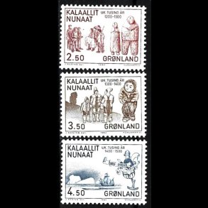 Gr�nland postfrisk AFA 143-145