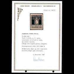 Gr�nland AFA PP 3 ubrugt tak. 3 sider. attest Lasse Nielsen AFA 6.500,00