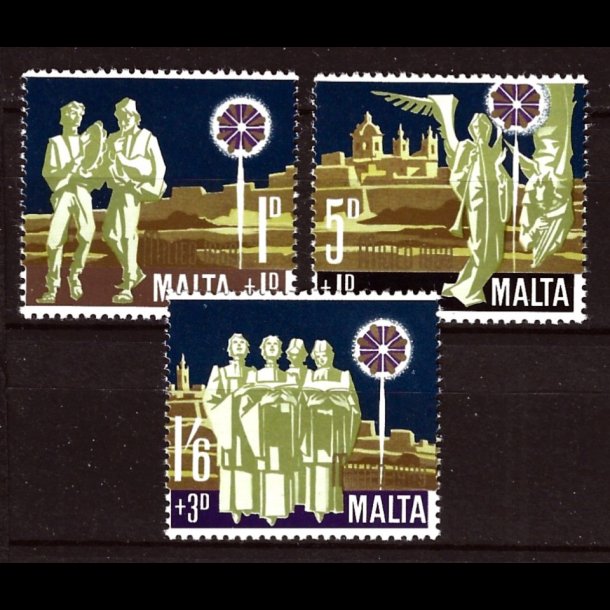 Malta postfrisk AFA 395-397