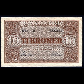Danmark 10-kroner 1944-CD Sieg 120 kval. 01/EF
