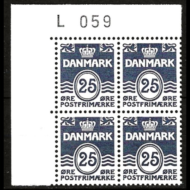 Danmark postfrisk marginalblok L1059