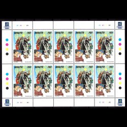 Malta postfrisk AFA 1067-1071 5 helark