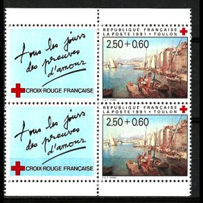 Frankrig postfrisk AFA 2963A m/vignet