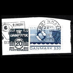 Brevklip m/bystempel K�benhavn - 428