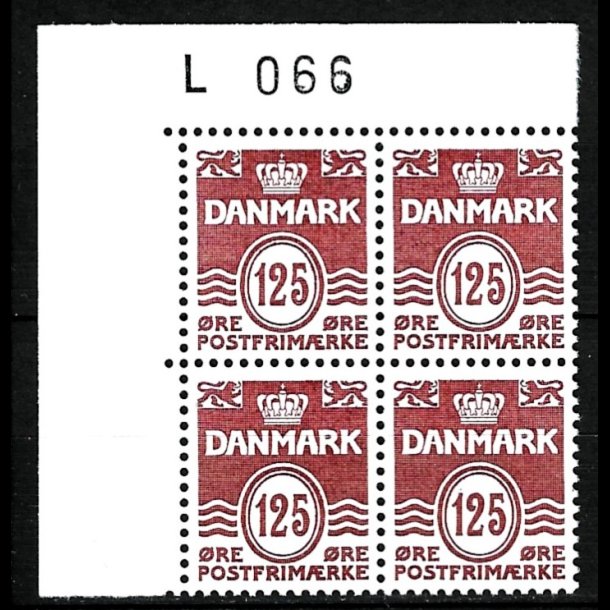 Danmark postfrisk marginalblok L1065