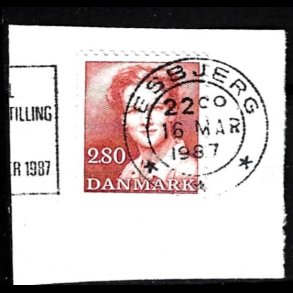 Brevklip m/bystempel Esbjerg - 432