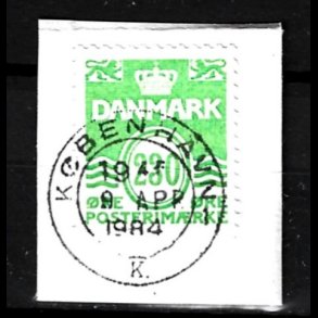 Brevklip m/bystempel K�benhavn - 433