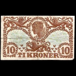 Danmark 10-kroner 1941-Q Sieg 105 kval. 1/F