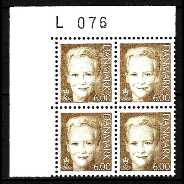 Danmark postfrisk marginalblok L1076