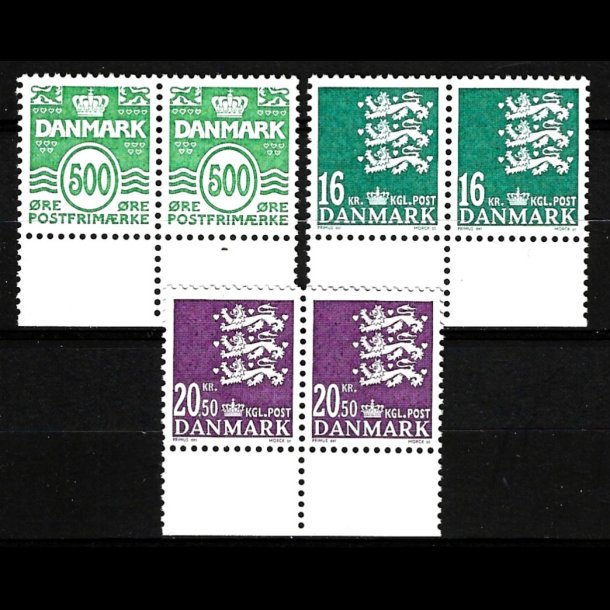 Danmark parstykker postfrisk AFA 1530-1532 s20