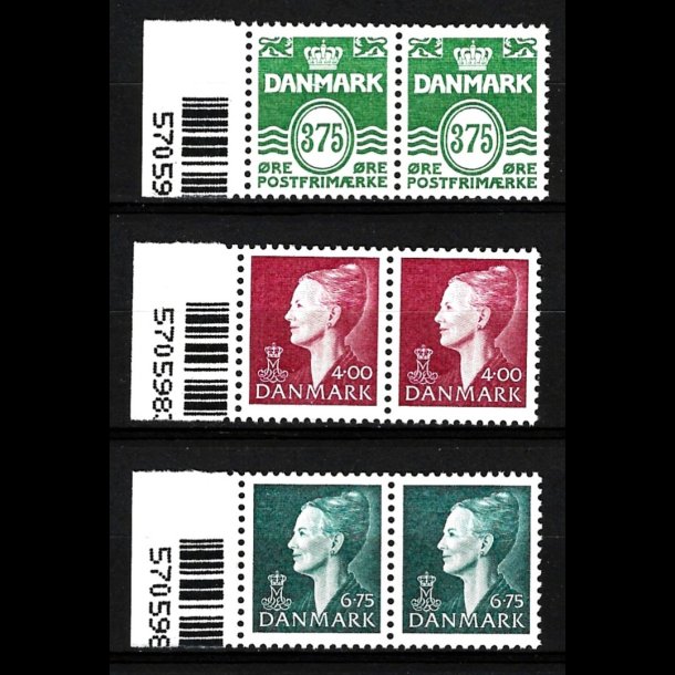 Danmark parstykker postfrisk AFA 1201-1203 s20