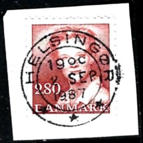 Brevklip m/bystempel Helsing�r - 457