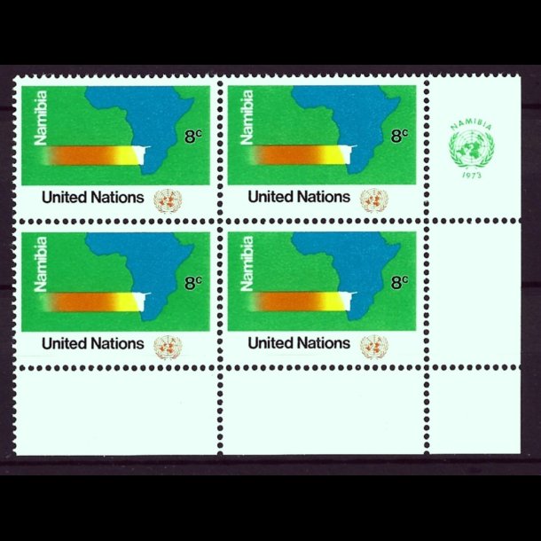 FORENEDE NATIONER POSTFRISK 4-BLOK - 46