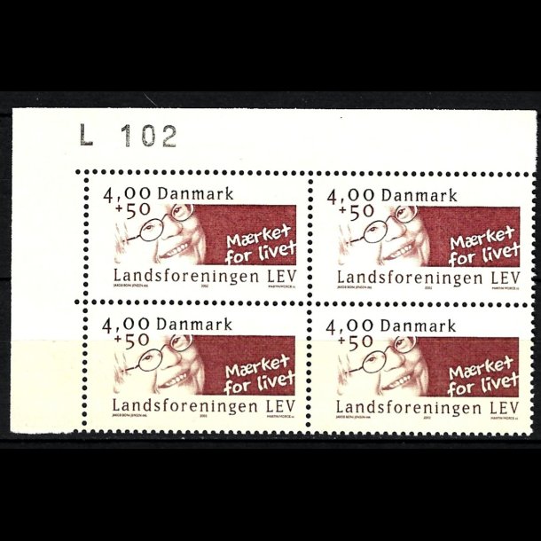 Danmark postfrisk marginalblok L1102