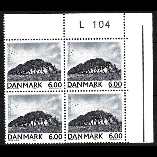 Danmark postfrisk marginalblok L1104