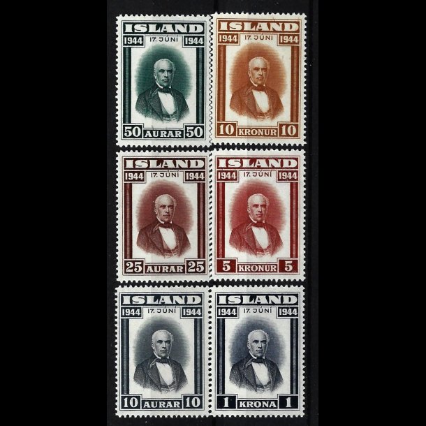 Island postfrisk AFA 232-237 postfrisk AFA kr. 770,00