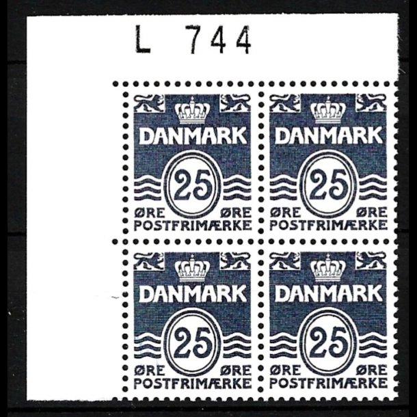 Danmark postfrisk marginalblok L744