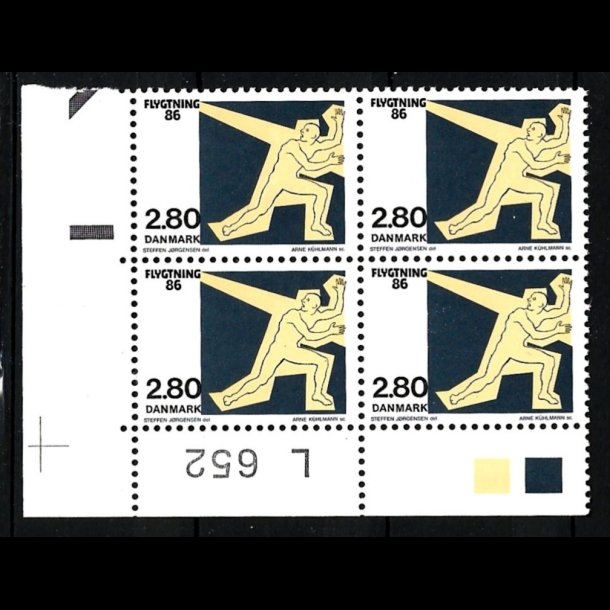 Danmark postfrisk marginalblok L652