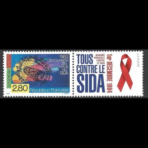 Frankrig postfrisk AFA 3125 m/vignet