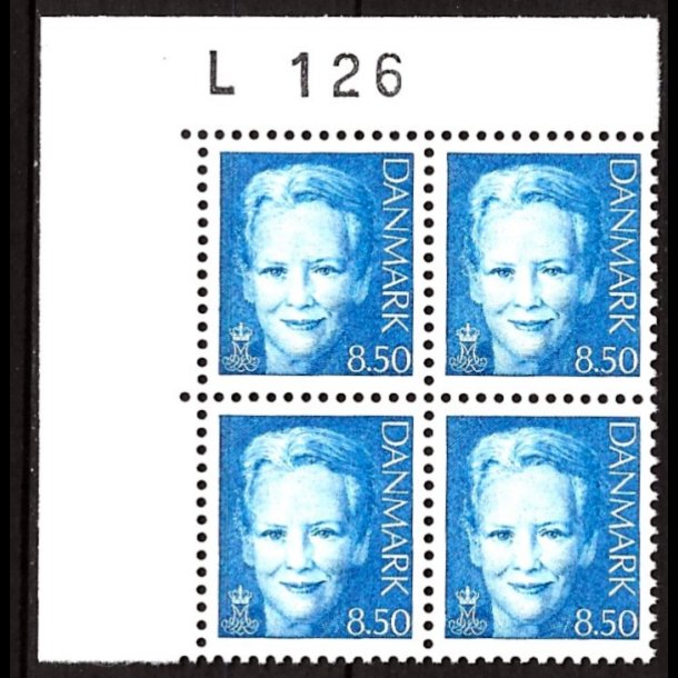 Danmark postfrisk marginalblok L1126