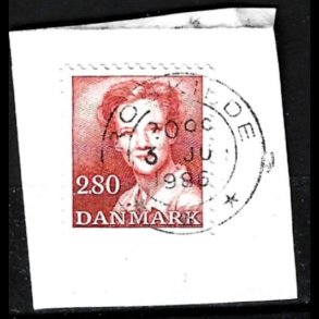 Brevklip m/bystempel Roskilde - 515