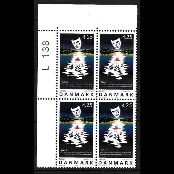 Danmark postfrisk marginalblok L1138