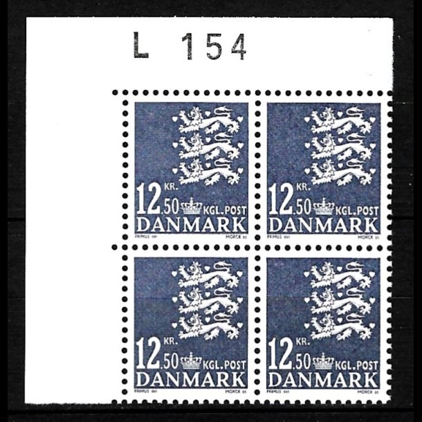 Danmark postfrisk marginalblok L1154