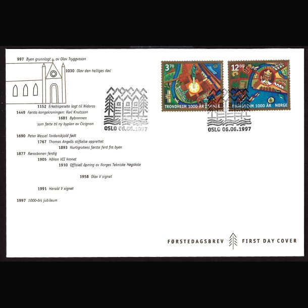 Norge FDC AFA 1257-1258