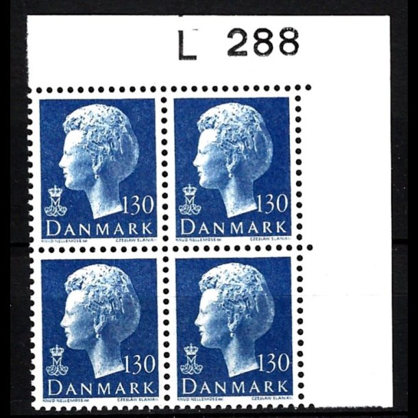 Danmark postfrisk marginalblok L288