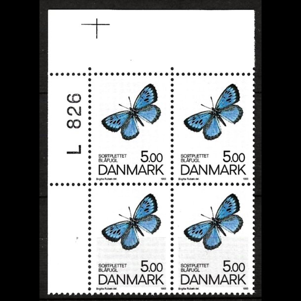 Danmark postfrisk marginalblok L826