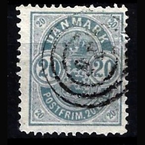 Danmark AFA 33 sm� hj�rnetal stemplet AFA 400,00