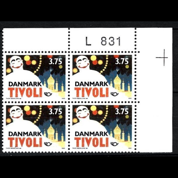 Danmark postfrisk marginalblok L831