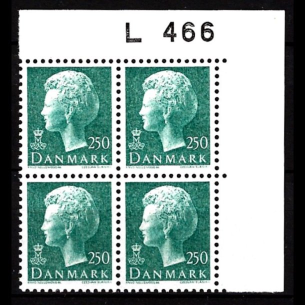 Danmark postfrisk marginalblok L466