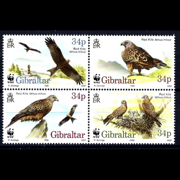 Gibraltar postfrisk AFA 773-776 sammentyk