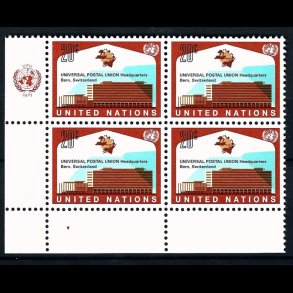 FORENEDE NATIONER POSTFRISK 4-BLOK - 6