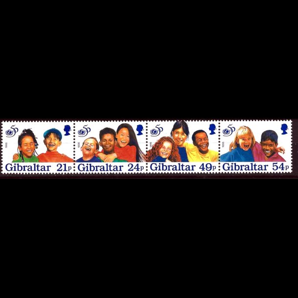 Gibraltar postfrisk AFA 769-772 sammentryk