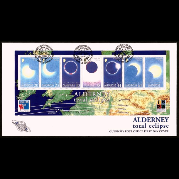 Alderney AFA 131-136 FDC