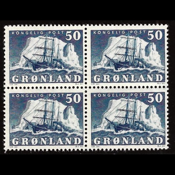 Grnland postfrisk AFA 33 4-blok AFA 1.600,00