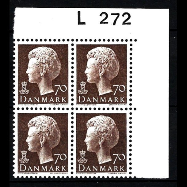 Danmark postfrisk marginalblok L272