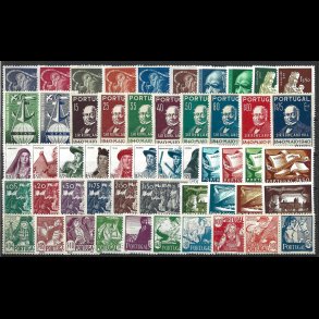 Portugal et lot ustemplede m�rker, AFA v�rdi kr. 9.017,00 for postfrisk