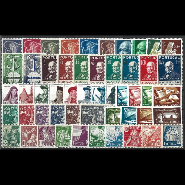 Portugal et lot ustemplede m�rker, AFA v�rdi kr. 9.017,00 for postfrisk