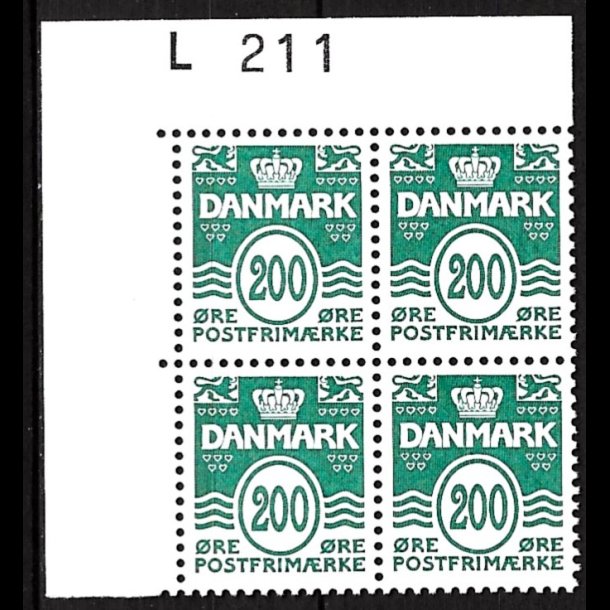 Danmark postfrisk marginalblok L1211